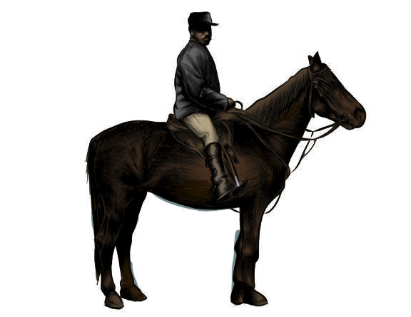 Aboriginal mounted trooper