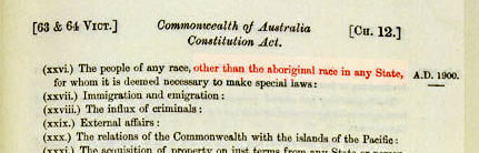 Aboriginal people were left out of the Constitution