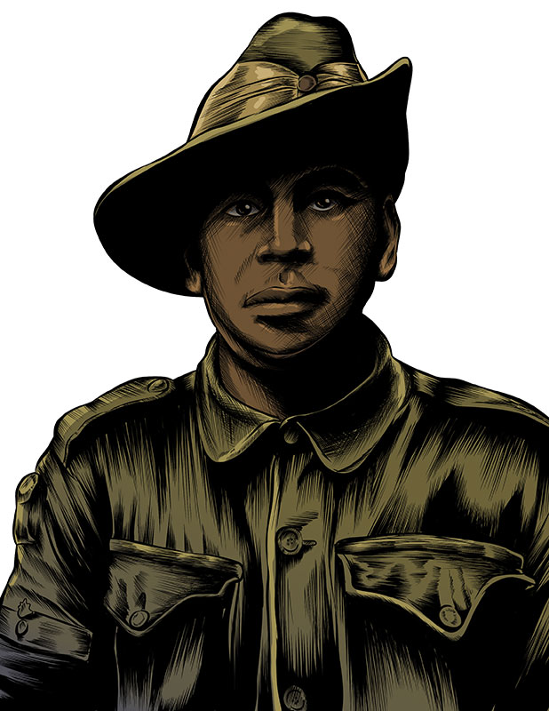 Unknown Australian Indigenous soldier in Villers Bretonneux