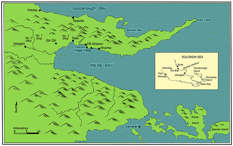 Map of Milne Bay
