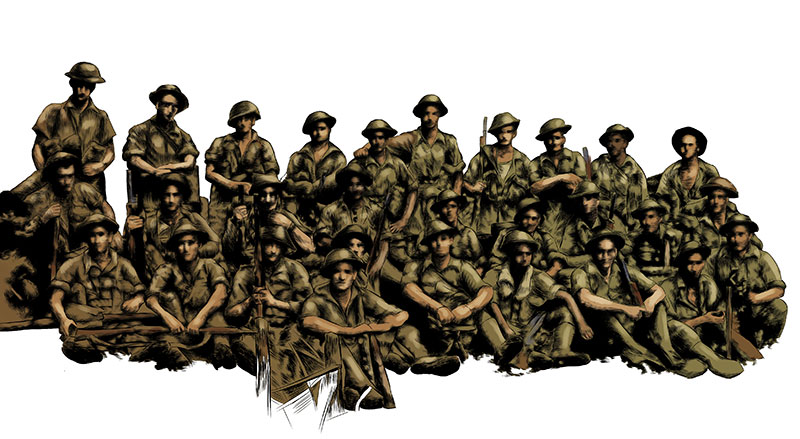 Harry Saunders’ platoon