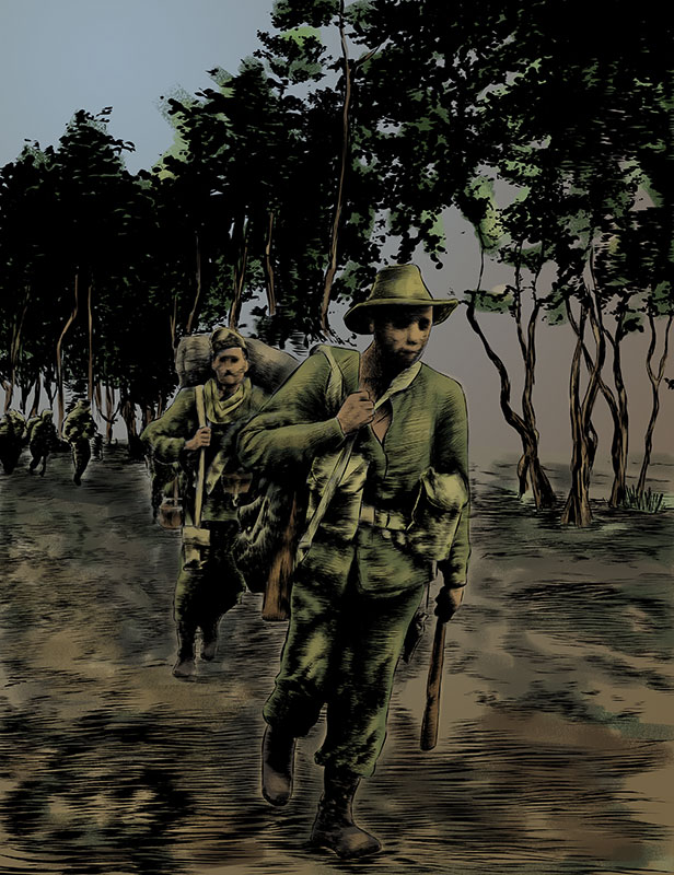 Captain Reg Saunders ‘C’ Company 3RAR